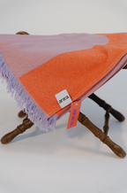 toalha 9 laranja e lilas